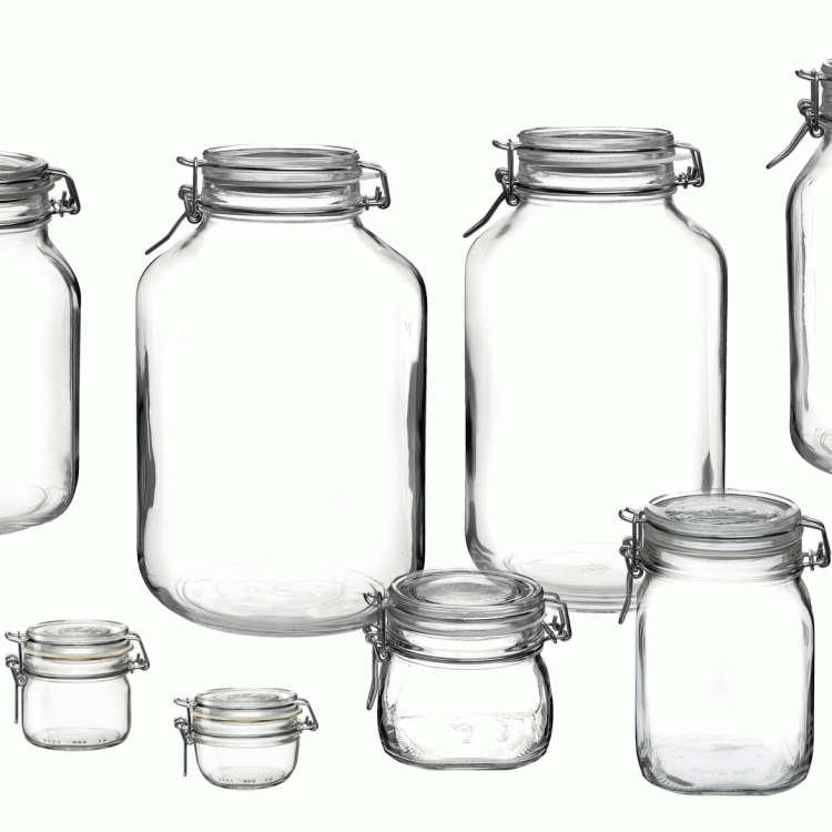 VASO VETRO CON COPERCHIO ERMETICO FIDO BORMIOLI ROCCO
