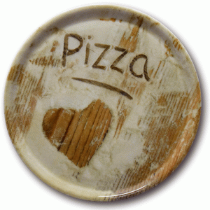 Piatto Pizza Flour Heart 33cm. SATURNIA 6pz.